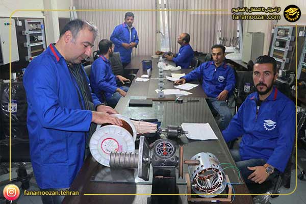 آموزش سیم پیچی الکتروموتور