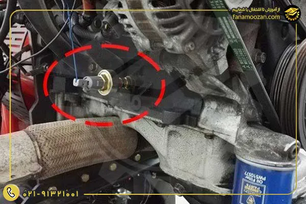 انواع سنسور ماشین: سنسور ضربه موتور یا Engine knock sensor
