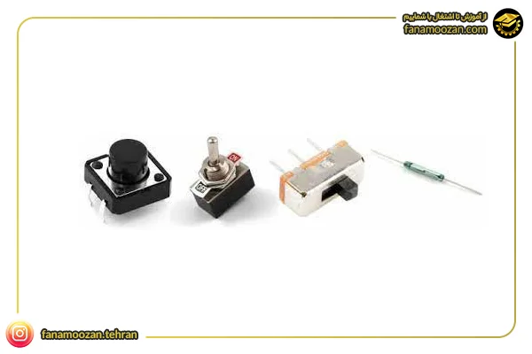 قطعات مورد نیاز در تعمیر برد: سوئیچ