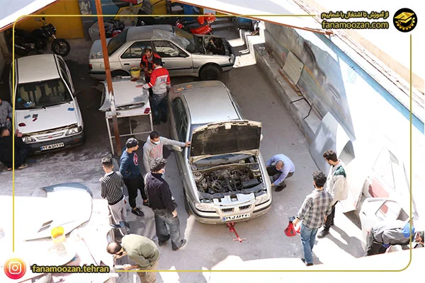 نحوه دسترسی به شعبه دو آموزشگاه فن آموزان