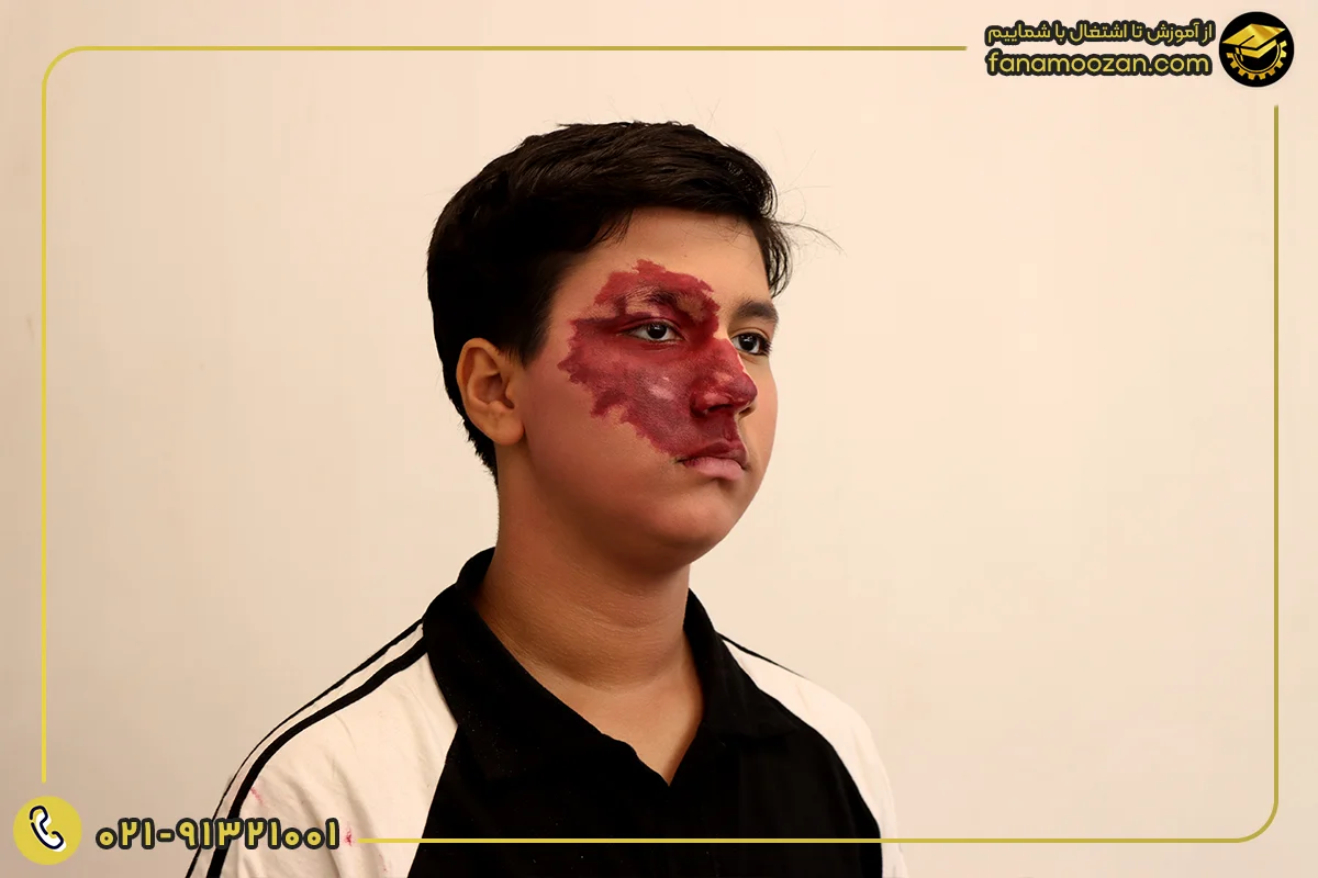 نمونه کار هنر جویان کلاس گریم فن آموزان