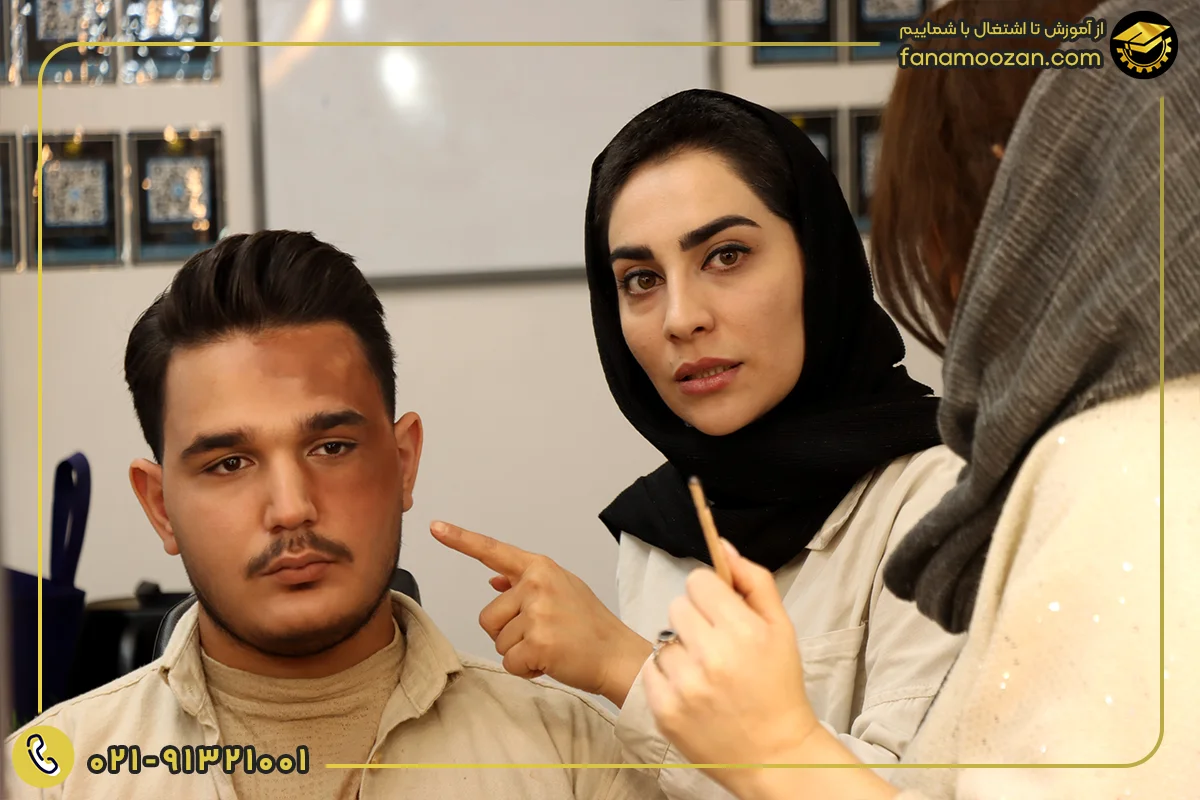 نمونه کار هنر جویان گریم فن آموزان