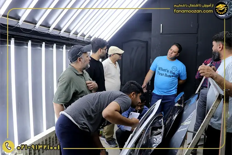 یادگیری کارشناسی رنگ خودرو