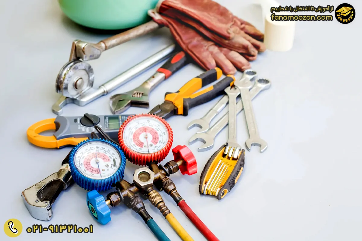 ابزار و تجهیزات لازم برای تعویض کمپرسور کولر گازی