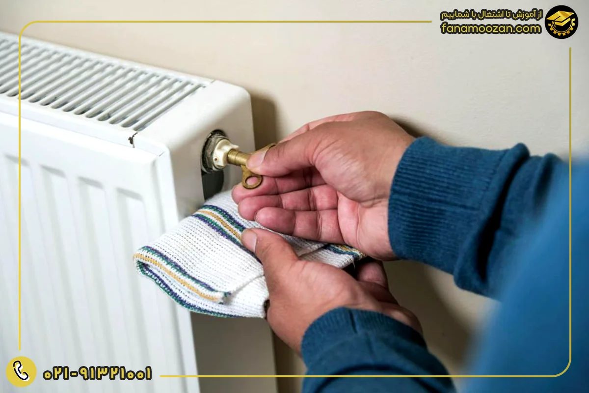 هواگیری کامل رادیاتورها