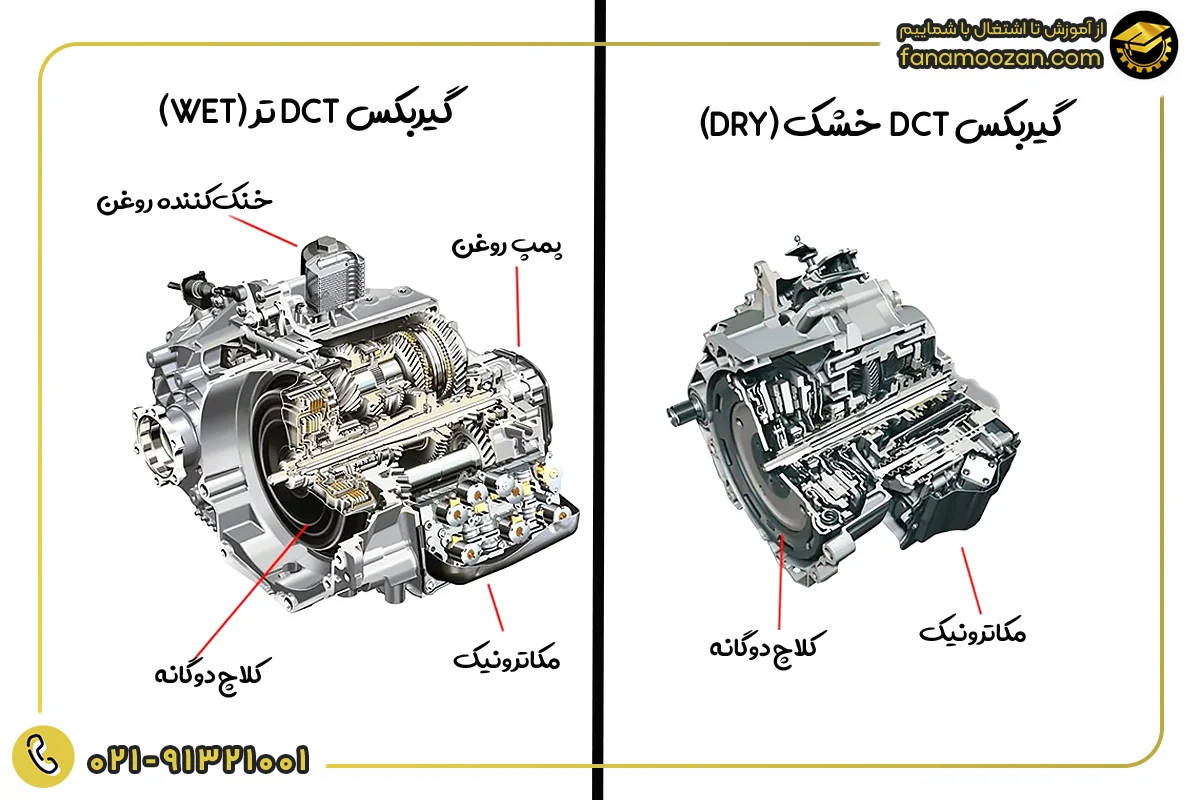 انواع گیربکس های DCT