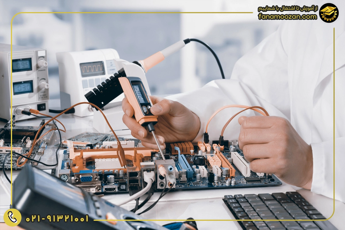 مشاغل مرتبط با حرفه تعمیرات برد الکترونیکی