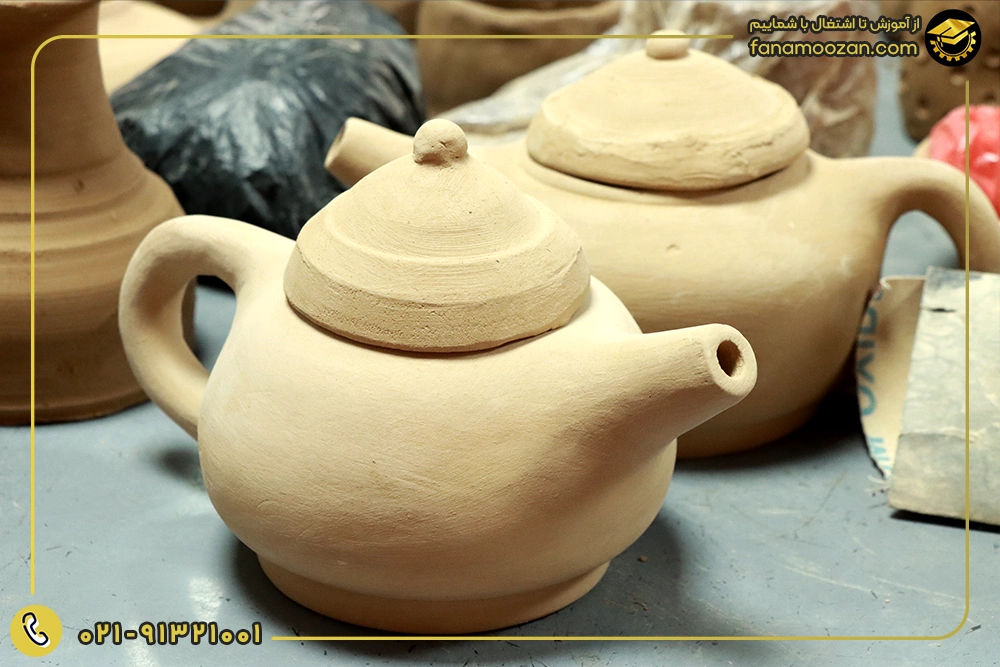 آموزش ساخت قوری سفالی